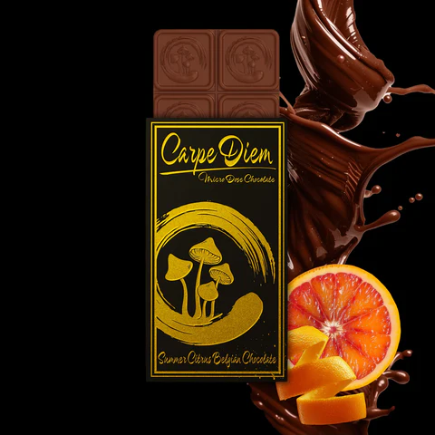 carpe diem mushroom chocolate summer citrus belgian chocolate